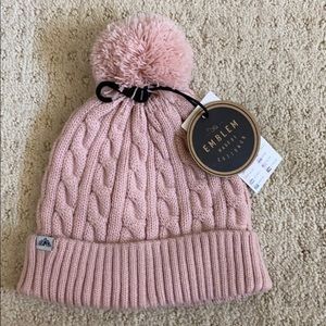 NWT. Cotton on pale pink beanie, one size.